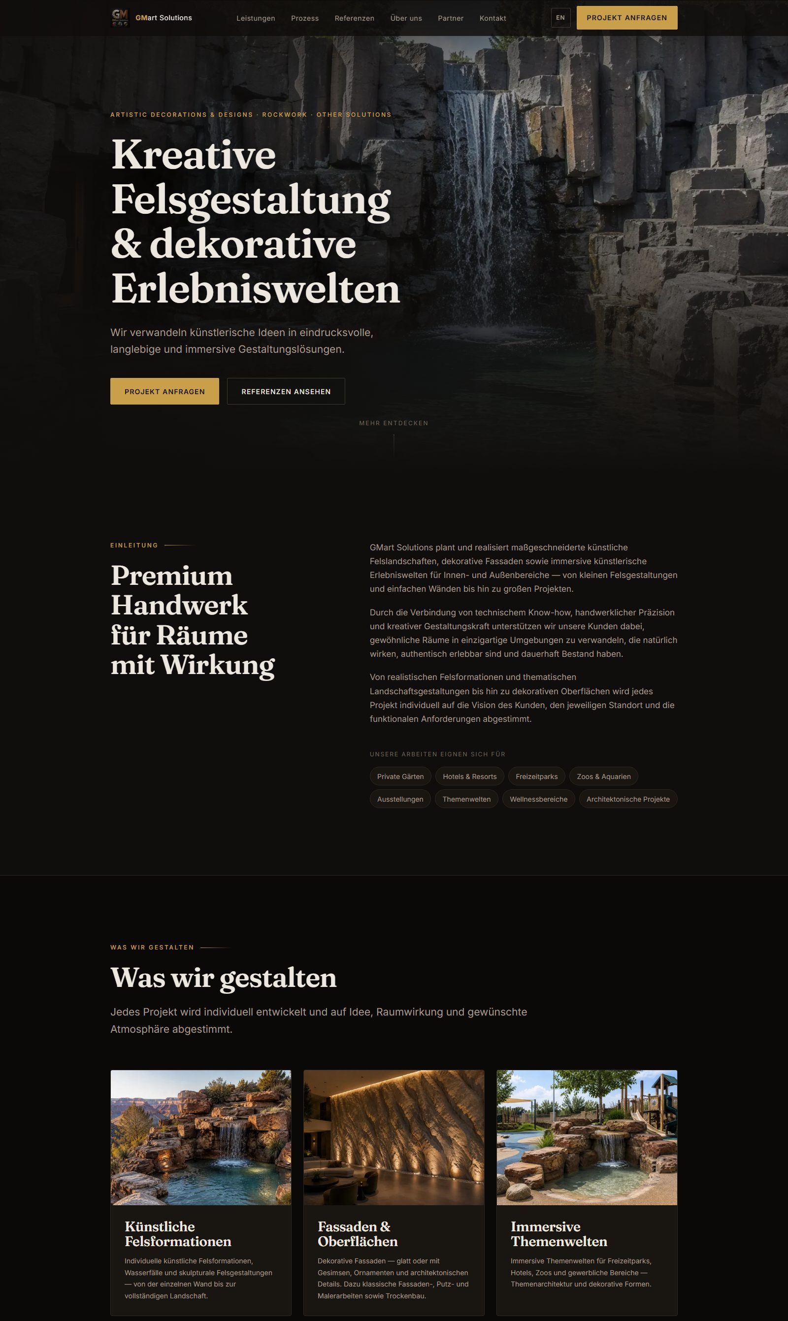 Vorschau der GMart-Solutions-Website